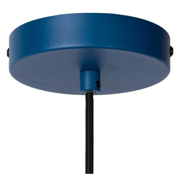 Lucide SIEMON - Lámpara colgante - Ø 40 cm - 1xE27 - Azul - detalle 1